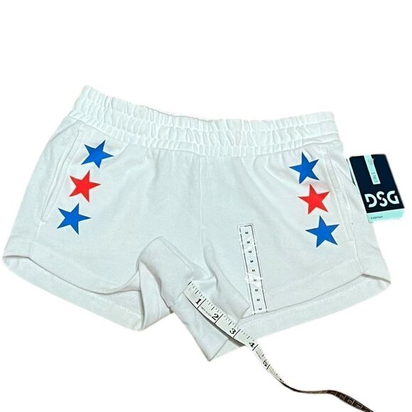 DSG Girls Fleece Americana Patriotic Shortie Shorts, Size M, NWT - Picture 7 of 8